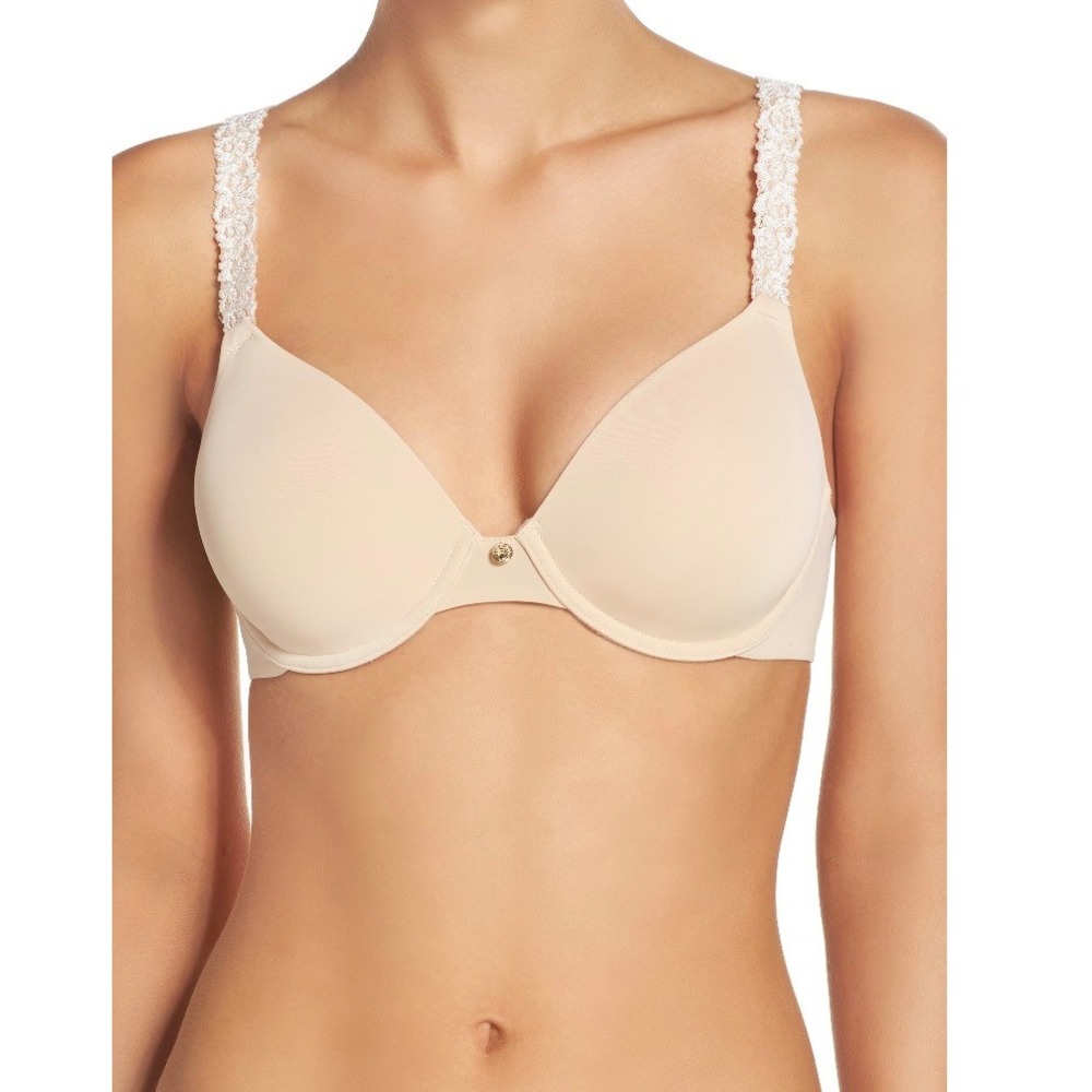 Natori Rose Dream Custom Coverage Underwire Bra 731080 Beige 34D